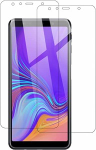 【2枚セット】 Galaxy A7 2019/2018 ガラスフィルム 強化ガラス ギャラクシー A7 2019/2018 フィルム 硬度9H 飛散防止 指紋防止 自動吸着