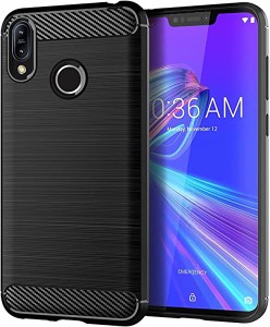 ASUS ZenFone Max M2 スマホケース ZB633KL ケース カバー ケース 炭素繊維カバー (素材/TPU) 指紋防止 滑り止め 薄型 軽量 耐衝撃 簡易