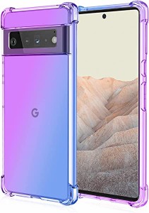 Google pixel 6 5G対応ケース グラデーションカバー Google pixel 6 5Gスマホ保護カバー 耐衝撃 Google pixel6 クリアTPU ケース カバー 