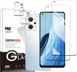 【2+2枚セット】 OPPO Reno7 A ガラスフィルム フィルム(2枚) + レンズ保護フィルム (2枚) 強化ガラス液晶保護フィルム液晶 ガラス ケー