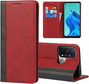 Oppo Reno5 A ケース 手帳型 Oppo Reno 5A 手帳型 Oppo Reno5A 財布型 カバー手帳 OPPOneno5a case ケース 合成皮革 内蔵マグネット カー