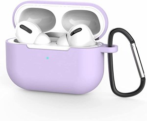 AirPods Pro ケース (2023/2019)用 AirPods Pro 第2世代 ケース 液状シリコンケース 耐衝撃 LED可視 防塵 カラビナ付き ワイヤレス充電対