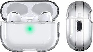 Airpods pro2 ケース エアーポッズ プロ2カバー airpods pro第2世代 保護ケース シリコン素材素材 ソフト 耐衝撃 前のLEDライトが見える 