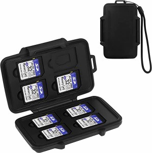 SDカードケース メモリーカードケース 8枚 SD SD SDHC SDXC カード + 8枚 MicroSD TF MSD カード 収納ケース 大容量 防水 防塵 耐衝撃 ス