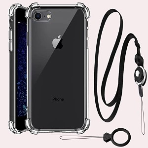 iPhoneSE 3/2 ケース アイフォンSE 第3世代2022/第2世代 カバー iPhone8/7カバー 携帯ケース ショルダー 【ストラップ2種付き】 肩がけ 