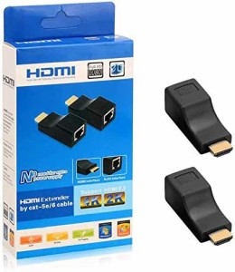 HDMI to RJ45 変換アダプター HDMIトランシーバ HDMI コンバータ 延長器 TX RX 4K 2K 1080P 3D CAT5E 6 LAN イーサネットアダプター30M 