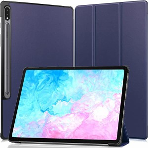 Galaxy Tab S8+ Tab S7 Plus 12.4 インチ のケース タブレット ケース 新型 Galaxy Tab S8+（SM-X800 X806）カバー スタンド機能付き 保