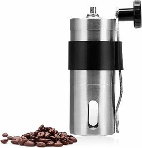 小型 ミニ コーヒー ミル コーヒーミル手動 手動コーヒー豆挽き器 ステンレス セラミック 洗浄可能 太さ調節可能 台所研削ツール ポータ