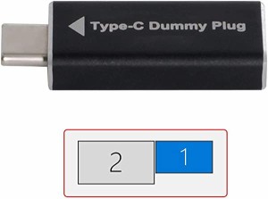 仮想ディスプレイ アダプター USB-C Type-C DDC EDID ダミープラグ ヘッドレス ゴーストディスプレイ エミュレータ1920x1080p @ 60Hz 送