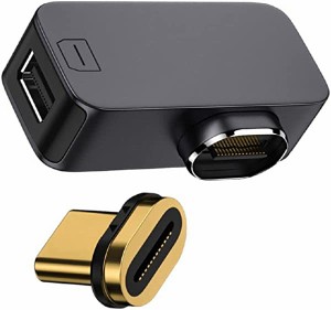 マグネット 角度付きタイプ USB-C Type C Mini DP Displayport モニター 変換 コンバーター アダプター 4K 2K 60hz スマホ&ノートパソコ