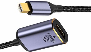 Mini DisplayPort 1.4 ソースから HDMI 2.0 ディスプレイ 8K 60hz UHD 4K MINI-DP から HDMI オス モニター アダプター ケーブル 送料無