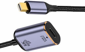 USB タイプ Cメス ディスプレイポート オス 変換 ケーブル 1.4 表示 ポート HD TV ケーブル 8K@60hz 4K@120hz タブレット型 ノートブック