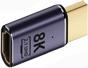 HDMI オス HDMI 2.1 メス UHD 変換 アダプタ 延長コンバーター アダプター 8K 60hz HDTV対応 送料無料