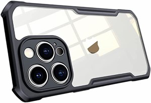 iPhone 14 Pro Max ケース クリア 背面ケース 透明 ワイヤレス充電 アイホン 14 プロ マックス カバー 耐衝撃 キャンプ アウトドア 黄ば