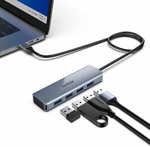 USB C ハブ 4ポートUSB 3.2ハブ USB Cスプリッターマルチポートアダプター10GBIT Sデータハブ50 cmを使用したMacBook Air Pro iMac iPad 