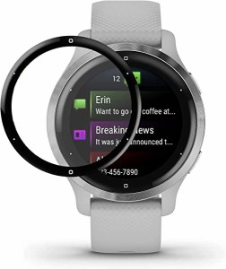 【お得なセット】  Garmin Venu 2S フィルム ガーミン Venu 2S 液晶保護フィルム PMMA+PC製素材 3D 高透過率 耐衝撃 防塵 飛散防止 指紋