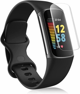 【お得なセット】  Fitbit Charge5 フィルム フィットビットチャージ5 保護フィルム TPU製 縁を浮かない 高透過率 超薄型 指紋防止 画面