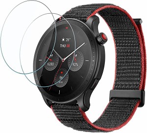 【お得なセット】  Amazfit GTR 4 フィルム Amazfit GTR4 保護フィルム TPU製 縁を浮かない 高透過率 超薄型 指紋防止 画面鮮やか 高精細