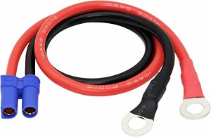 ec5 ケーブル 8mm丸端子 10awg 純銅 カージャンプスタート/カーバッテリー接続用 実用 送料無料