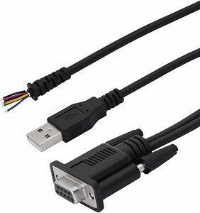 USB 2.0A オス DB9 ピン メス データ ケーブル 1対2 DB9 USB ケーブル DB9ホール シリアル データ ケーブル 送料無料