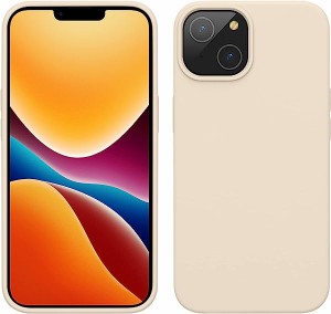 iPhone 14 ケース スマホケース 耐衝撃 傷防止 サラサラ シリコン TPU クリーム 送料無料