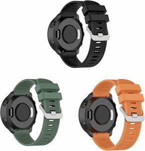 【3パック】 GARMIN(ガーミン) eAthlete 55 交換用バンド シリコンベルト 柔らかい 防水 耐衝撃 防汗 脱着簡単 GARMIN(ガーミン) eAthlet