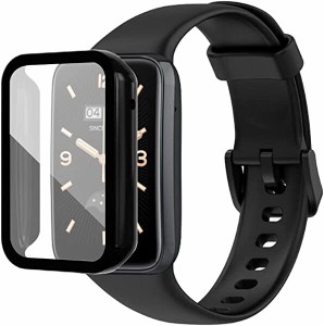 Xiaomi Mi Band 7 Pro 専用ケース 一体型 強化ガラス 保護 カバー 全面保護 強化ガラス画面 9H保護フィルム+PCカバー 装着簡単 耐衝撃 高