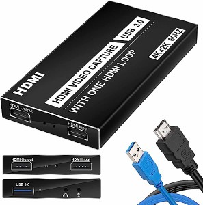 キャプチャーボード キャプチャーボードswitch対応 4K HDMI ビデオキャプチャー USB3.0 60fps パススルー ゲームキャプチャー キャプボ P