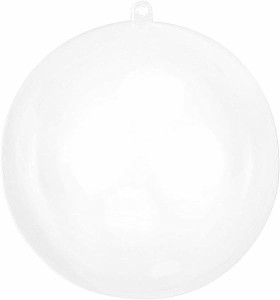 プラスチックボール 透明 中空 ボール 20cm オーナメント ボール クリスマスボール クリスマス飾り 装飾品 用 オーナメント 飾り用 DIY