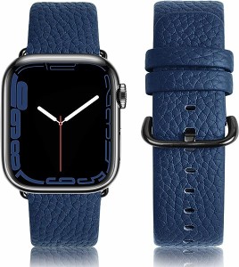 apple watch 交換 バンド ベルト 40mm 41mm 44mm 45mm トップレザー 交換用 ストラップ iWatch 8 Series 7 Series SE Series 6 Series 5 