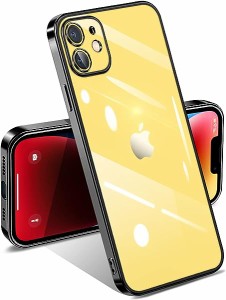 iPhone11 ケース クリア 耐衝撃 アイフォン11 カバー 透明 メッキ加工 ワイヤレス充電 薄型 ソフト 軽量 TPU 変色防止 ファッション ソフ