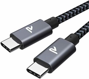 USB Type C ケーブル ショート 20CM 黒 持ち運び便利 PD3.0&QC3.0超高速充電 高速データ転送対応 高耐久ナイロン usbc usbc ケーブル iPh