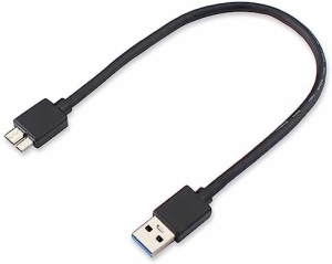 USB3.0 ケーブル USB A オス to microB オス データケーブル 高速データ転送対応 Galaxy S5 Galaxy Note 3 HDD SSD外付けドライブ対応 マ