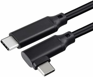 USB 3.2 Type C ケーブル L字 20cm 20Gbps転送 100w急速充電 4K@60Hz映像出力 PD3.0 QC3.0対応 タイプc ケーブル MacBook MacBook Pro iP