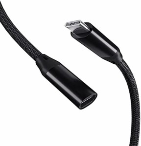 送料無料 USB Type C延長ケーブル 20cm usb-c 延長ケーブル USB 3.1 Gen 2 (10Gbps) 高速データ転送 延長コード 5A PD急速充電 アンドロ