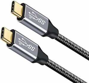 Type C ケーブル 0.5M USB C to Cケーブル USB3.1 Gen2(10Gbps) 100W PD急速充電 4K 60Hz映像出力 ナイロン編みMacBook Pad Surface Swit