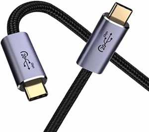 送料無料 USB-C & USB-C ケーブル Type-c ケーブル USB3.2 Gen2(20Gbps) PD対応 100W 5A急速充電 4K 60Hz映像出力 超高耐久ナイロン タイ