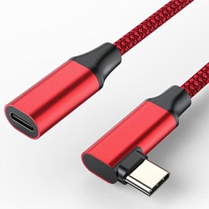 USB C 延長ケーブル タイプ c 延長コード ナイロン編組 USB-C 延長ケーブル USB C オス - メス コード USB C Extension Cable USB C 3.1 