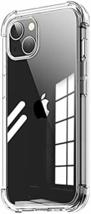 iPhone 14 (6.1インチ) ケース クリア クリアケース 2023 新型 TPUバンパ 四隅 衝撃吸収 超薄型 すり傷防止 ワイヤレス充電 黄変防止 レ
