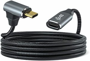 90度 直角 USB C 延長ケーブル USB-C 3.2 オス メス PD 100 W 延長コード 10Gbpsデータ伝送ケーブル Steam Deck Swich Switch OLED タブ