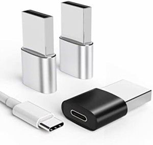 USB Type C 変換アダプタ タイプc Usb 変換 コネクタ USB A to C USB3.0コンセントUSB Cケーブル急速充電器 アダプター thunderbolt(3個