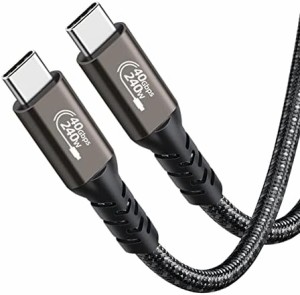 USB4 ケーブル 0.5m Thunderbolt 4 対応 USB4とThunderbolt 3 とUSB-Cと下位互換 USB 3.2 3.1 3.0 2.0 USB-IF認証取得 40Gbps高速データ