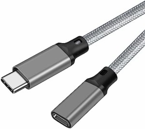 USB type C 延長ケーブル USB 3.1 Gen2(10Gbps) USB C タイプc 延長コード 高速データ転送 5A PD急速充電 アンドロイド ラップトップなど