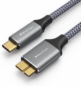 USB C to Micro B ケーブル 1m USB 3.1 10Gbps 高速データ転送 Type C to Micro B 変換ケーブル USB C 外付けhddケーブル マイクロB変換