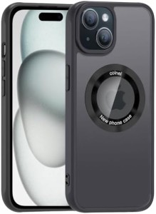 iPhone15 ケース MagSafe対応 アイフォン15 マグネット搭載 半透明 磁気充電 米軍MIL規格 耐衝撃 TPUバンパー 磁気 ワイヤレス充電 iPhon