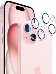 送料無料 【2枚セット】 iPhone 15 iPhone 15 Plus カメラフィルム 2枚 レンズ 保護カバー 黒縁取り 露出オーバー防止 アイフォン15 アイ