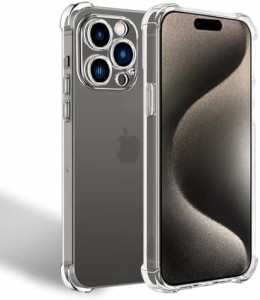 iPhone 15 Pro ケース アイフォン15プロ クリア ソフトカバー 柔軟 透明TPU 散熱加工 黄変しにくい 全面保護カバー 耐衝撃 落下防止 すり