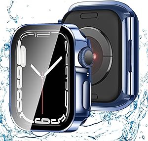 アップルウォッチ カバー Apple Watch カバー 40mm 対応 ケース PC+ガラス,電気めっきの光沢 一体型 AppleWatch 保護 ケース 対応 アップ