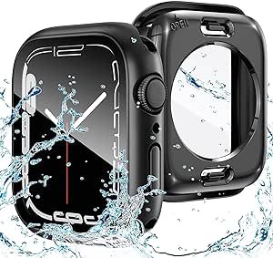 アップルウォッチ カバー Apple Watch カバー 41mm 対応 ケース 360 完全防水 AppleWatch IP68完全防水 保護 ケース 対応 アップルウォッ