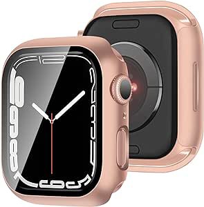 アップルウォッチ カバー Apple Watch カバー 41mm 対応 ケース PC+ガラス 一体型 スマートウォッチ 保護 ケース 対応 アップルウォッチ9